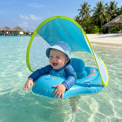 Inflatable baby float